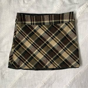 Vintage Smart Set Plaid Mini Skirt